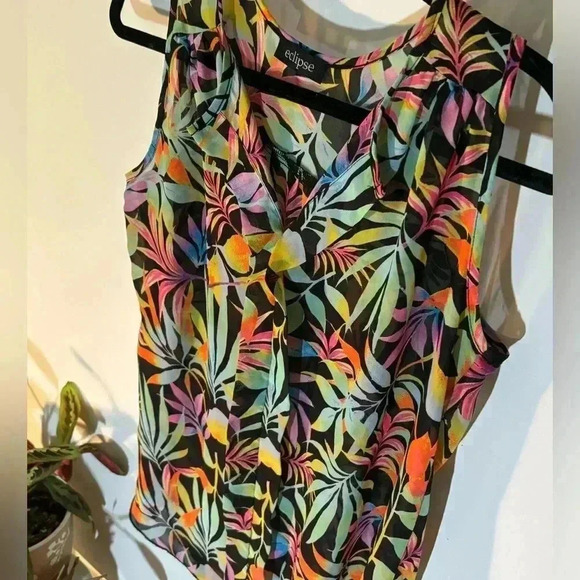 ECLIPSE flower print  blouse - Picture 3 of 4